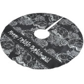 Schedels en krijt Rozen | Gotische Glam Funky Grun Kerstboom Rok (Gekanteld)