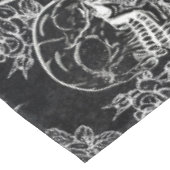 Schedels en krijt Rozen | Gotische Glam Funky Grun Tafelkleed (Gekanteld)