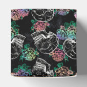 Schedels en Ombre Rozen | Gothic Glam Dank u Bedankdoosjes (Bovenkant)