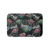 Schedels en Ombre Rozen | Gotische Glam Pastel Gru Badmat (Voorkant)