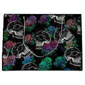 Schedels en Ombre Rozen | Gotische Glam Pastel Gru Groot Cadeauzakje (Voorkant)