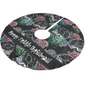 Schedels en Ombre Rozen | Gotische Glam Pastel Gru Kerstboom Rok (Gekanteld)