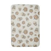 Schedels en pompoenen Halloween Patroon Badmat (Voorkant Verticaal)
