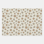 Schedels en pompoenen Halloween Patroon Inpakpapier Vel (Voorkant 2)