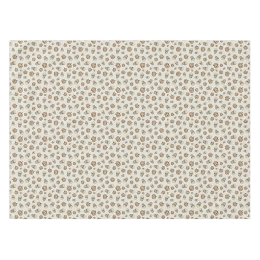 Schedels en pompoenen Halloween Patroon Tafelkleed (Voorkant (Horizontaal))