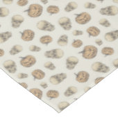 Schedels en pompoenen Halloween Patroon Tafelkleed (Gekanteld)