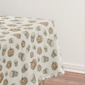 Schedels en pompoenen Halloween Patroon Tafelkleed (Voorbeeld)