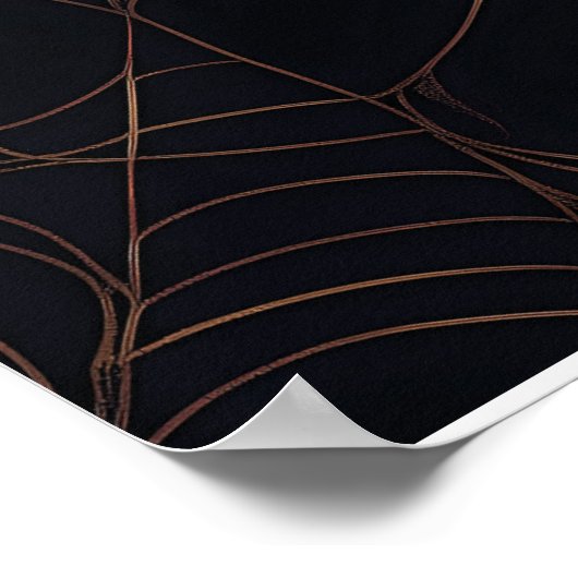 Schedels en rode rozen stijl ontwerp poster (Hoek)