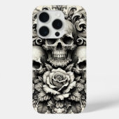 schedels en Rozen Case-Mate iPhone Case (Achterkant)