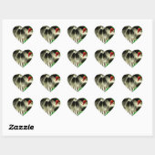 Schedels en Rozen Custom Airbrush Original Artist Hart Sticker (Vel)