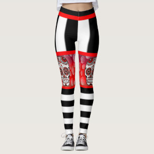 Schedels En Rozen Leggings