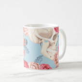 Schedels en Rozen Patroon Koffiemok (Voorkant rechts)
