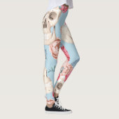 Schedels en Rozen Patroon Leggings (Rechts)