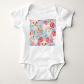Schedels en Rozen  Patroon Romper (Voorkant)