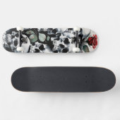 Schedels en Rozen Persoonlijk Skateboard (Horizontaal)