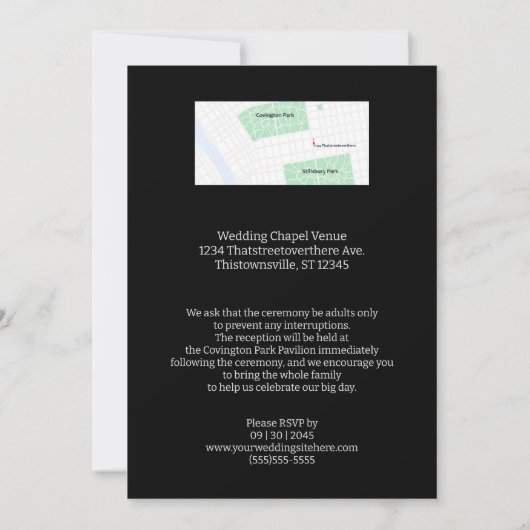 Schedels en Rozen rooster Traditionele Gotische br Kaart (Achterkant)