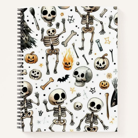 Schedels en skeletten notitieboek (Voorkant)