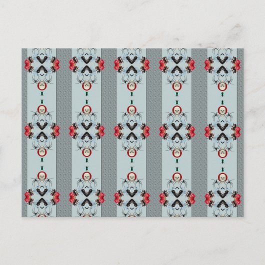 Schedels en spinnen briefkaart (Voorkant)