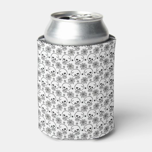 Schedels en Spinnenwebben Blikjeskoeler (Blikje Voorkant)