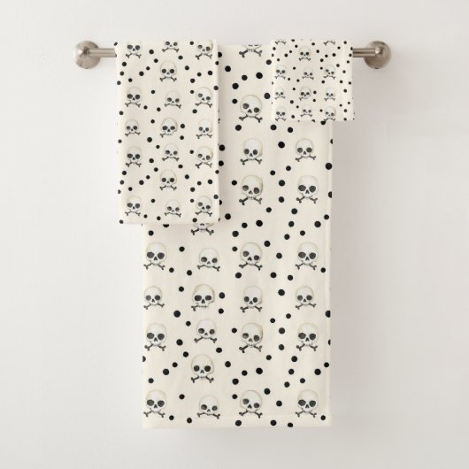 Schedels en Stippen Bad Handdoek (Insitu)
