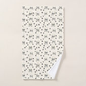 Schedels en Stippen Bad Handdoek (Handdoek)