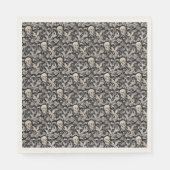 Schedels en wijnstokken servet (Voorkant)