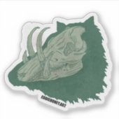 Schedels - everzwijn sticker (Voorkant)