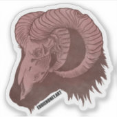 Schedels - Geit Sticker (Voorkant)