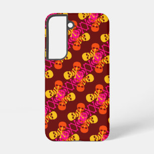 Schedels & gekruiste botten patroon samsung galaxy hoesje