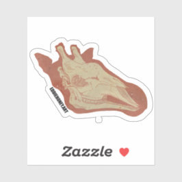 Schedels - Giraffe Sticker