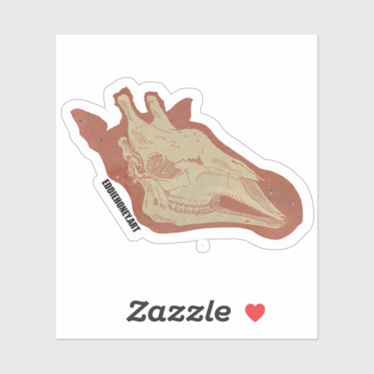 Schedels - Giraffe Sticker (Vel)