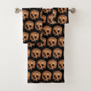Schedels Halloween Bad Handdoek
