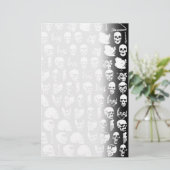 Schedels Horror Goth Death Rock Monster Briefpapier (Staand voorkant)