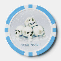 Schedels in de sneeuw. Gepersonaliseerd