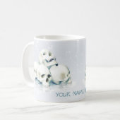 Schedels in de sneeuw koffiemok (Voorkant links)