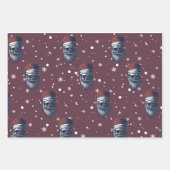 Schedels met Beards Kerst Wrapping Papier Inpakpapier Vel (Voorkant 3)