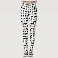 Schedels met Black Hearts Patroon Halloween