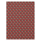 Schedels met rode en zwarte Rozen Tafelkleed (Voorkant)