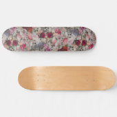 Schedels met Rozen Persoonlijk Skateboard (Horizontaal)
