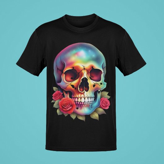 Schedels met Slangen of Rozen Kleur Art Collectie T-shirt