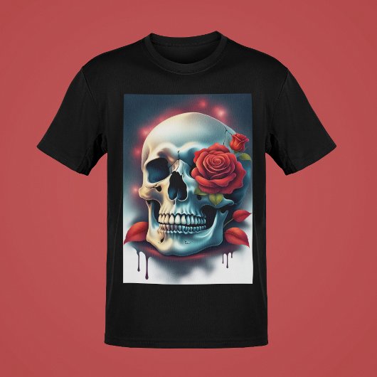 Schedels met Slangen of Rozen Kleur Art Collectie T-shirt
