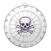 Schedels n Botten wit dartboard Dartbord (Voorkant)