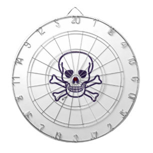 Schedels n Botten wit dartboard Dartbord