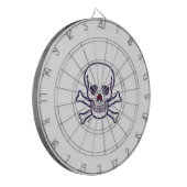 Schedels n Botten wit dartboard Dartbord (Voorkant Links)