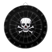Schedels n Botten zwart dartboard Dartbord (Voorkant)