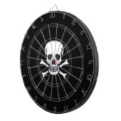 Schedels n Botten zwart dartboard Dartbord (Voorkant Rechts)