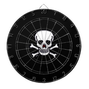 Schedels n Botten zwart dartboard Dartbord