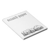  schedels notitieblok (Schuin)