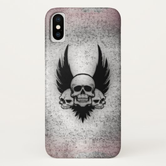 Schedels op vleugels Case-Mate iPhone case (Achterkant)