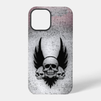 Schedels op Zwarte Vleugels iPhone 12 Pro Hoesje